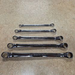 Snap On 5 Piece 12 Point SAE Box Wrench Set XB605A