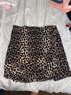 Leopard skirt XL