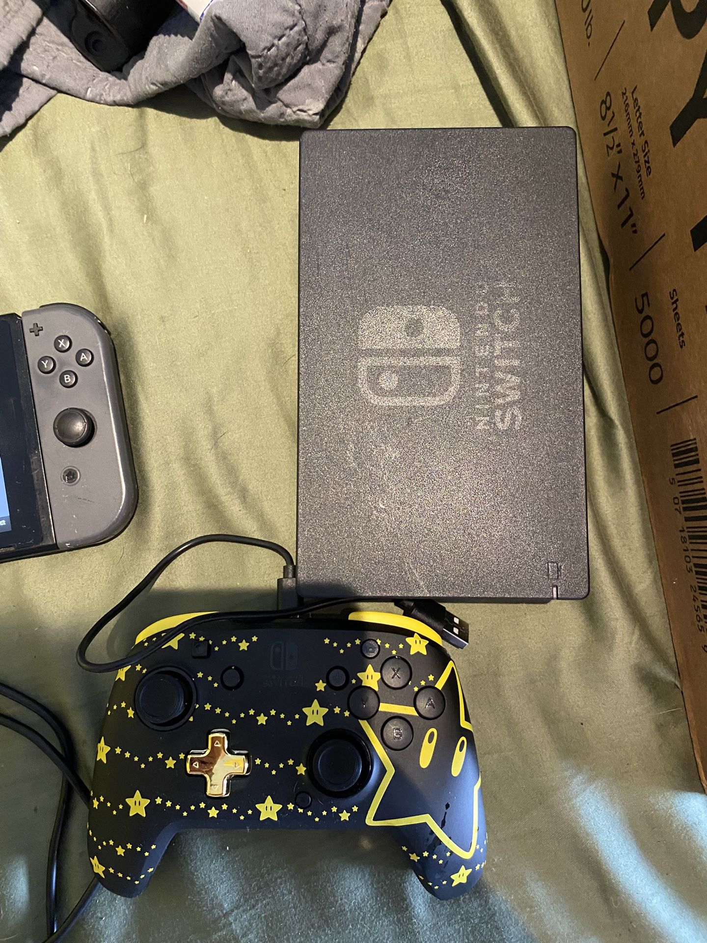 Nintendo Switch With Controller And Games
