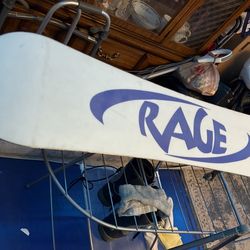 Rage Snowboard And Size 10 MaxDrive Snow Boots