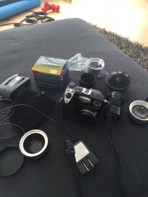 Nikon CoolPix Camera and add on lenses