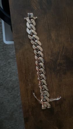 Rose Golf Cuban Link Chain Bracelet