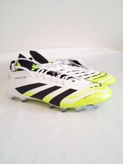 Adidas Predator Elite FG White Green Soccer Cleats