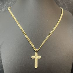 Gold Plated Cross Necklace