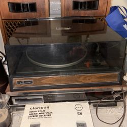 Vintage Record Player/ Records/ Tape Player/tapes