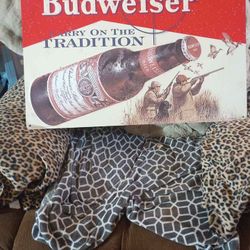 Collectable Metal Budweiser Sign