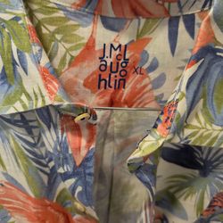 J. McLaughlin (JMCL) Linen Long Sleeve Shirt, Size XL