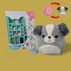 ✨️BUNDLE✨️ Squishmallows Jewelry Design Kit with FlipAMallow Geraldine & Malu 