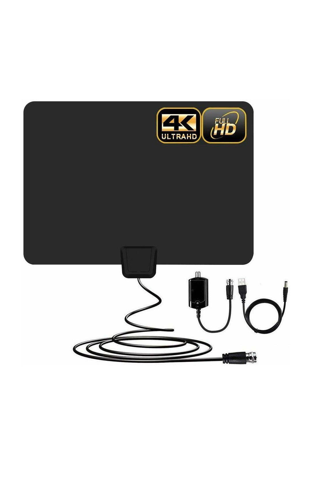 Newest]Indoor Amplified HD Digital TV Antenna up to 100+ Miles Range -PACOSO HDTV Antenna with Amplifier Signal Booster for 4K 1080p Fire tv Stick