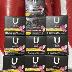 10pks Of 18ct Ukotex Liners 