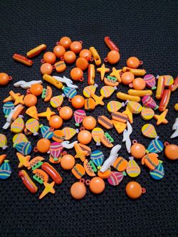 Vintage  Cracker Jack toys,  hot dog whisles  hamburgers but erasers