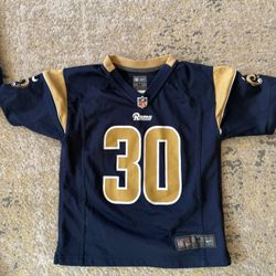 Nike Onfield Kids Size 5/6 Los Angeles Rams Gurley Jersey, Not Goff, Stafford, Puka, Adams, Donlad