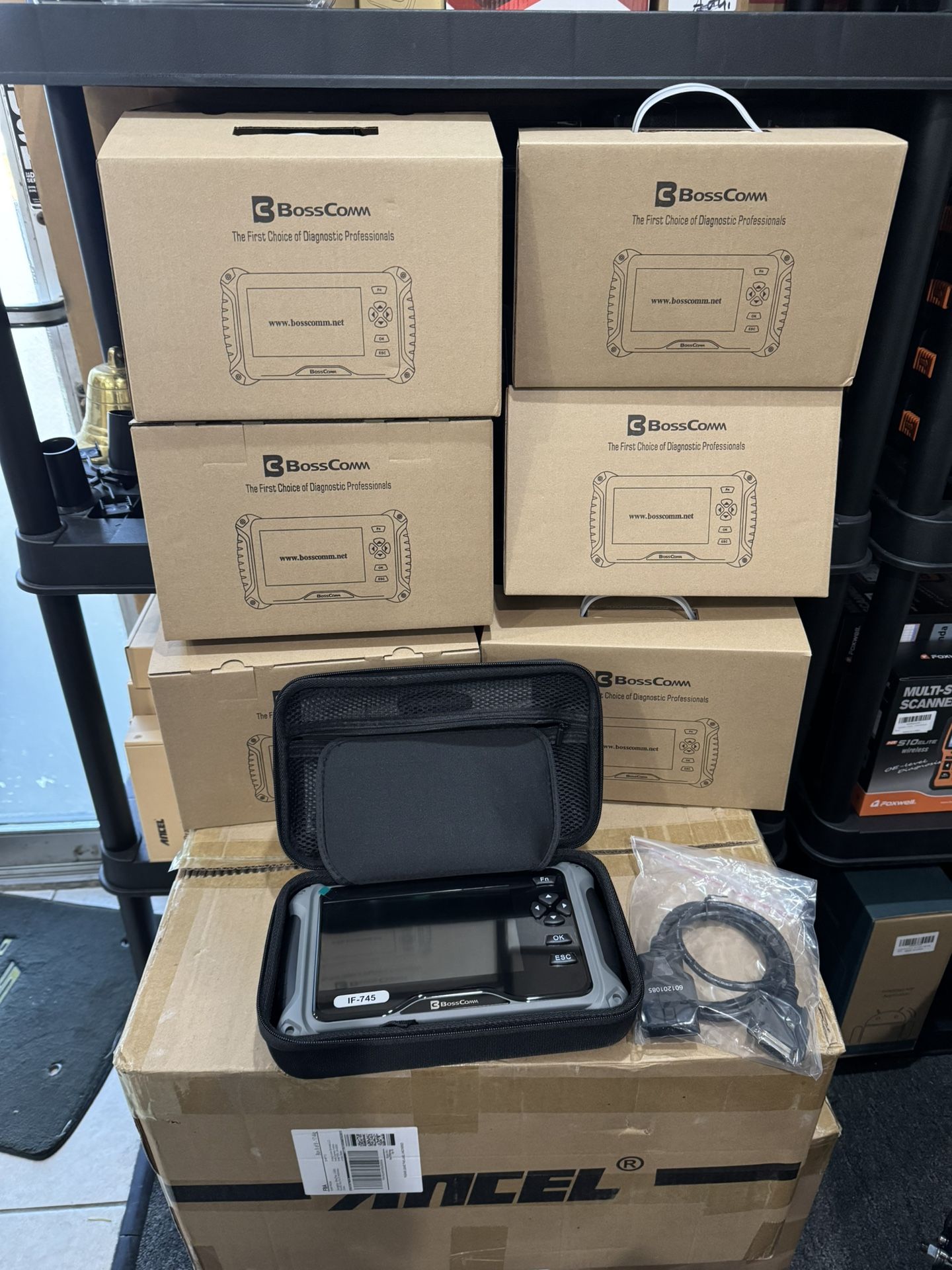 IF745 All System OBD2 Scanner Diagnostic Tool with 6 Service Resets, ABS Bleeding/EPB/SAS/BMS/Oil Reset/Throttle Relearn Scan Tool, Car Scanner Diagns