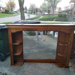 Two All Wood Dressers. Old But In Good Shape Long Dresser Has Mitror. 