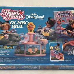 Vintage 1989 Barbie Heart Family Disneyland Park Dumbo Ride