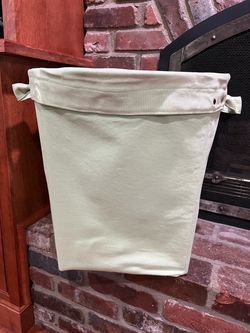 Pottery Barn Kids Large Light Green Canvas Bucket/Basket