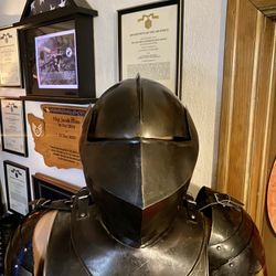 Vintage Black Knight Suit of Armor- Wearable