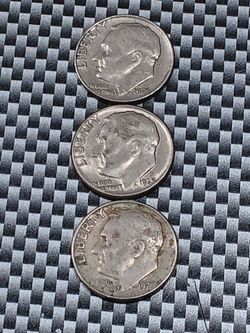 This are the most Valuable Treasury coins it's (3) (1975) Roosevelt Dimes