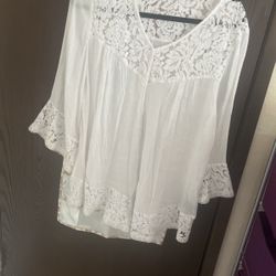 White lace blouse