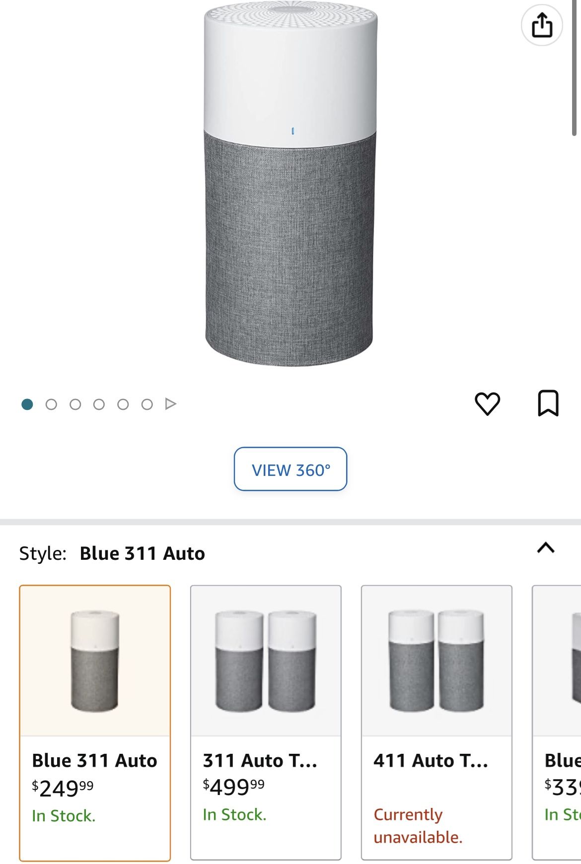 BLUEAIR Bedroom Air Purifier, Air Purifier