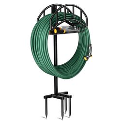 Heavy Duty Metal Rust Resistant Garden Hose Holder Storage Rack New Condition