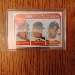 Carl Yastrzemski Card 1968 