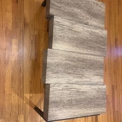 Wood And Metal Coffee Table 