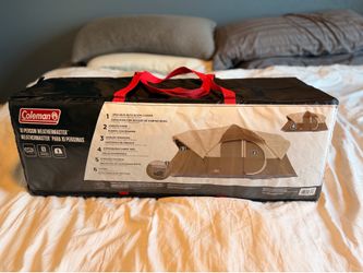 Coleman Weather Master 10 person tent with 3 queen air mattresses