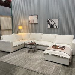6-piece Reclining White Cloud Sectional - DELIVERY AVAILABLE 🚚