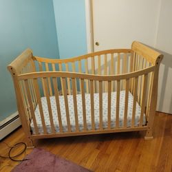 Beige Baby's Bed
