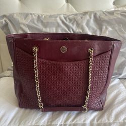 Tory Burch Leather Tote Bag 