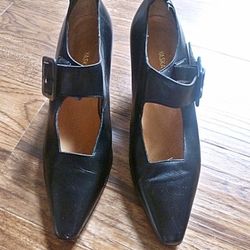 Vintage 80s Yaska New York Leather Pumps