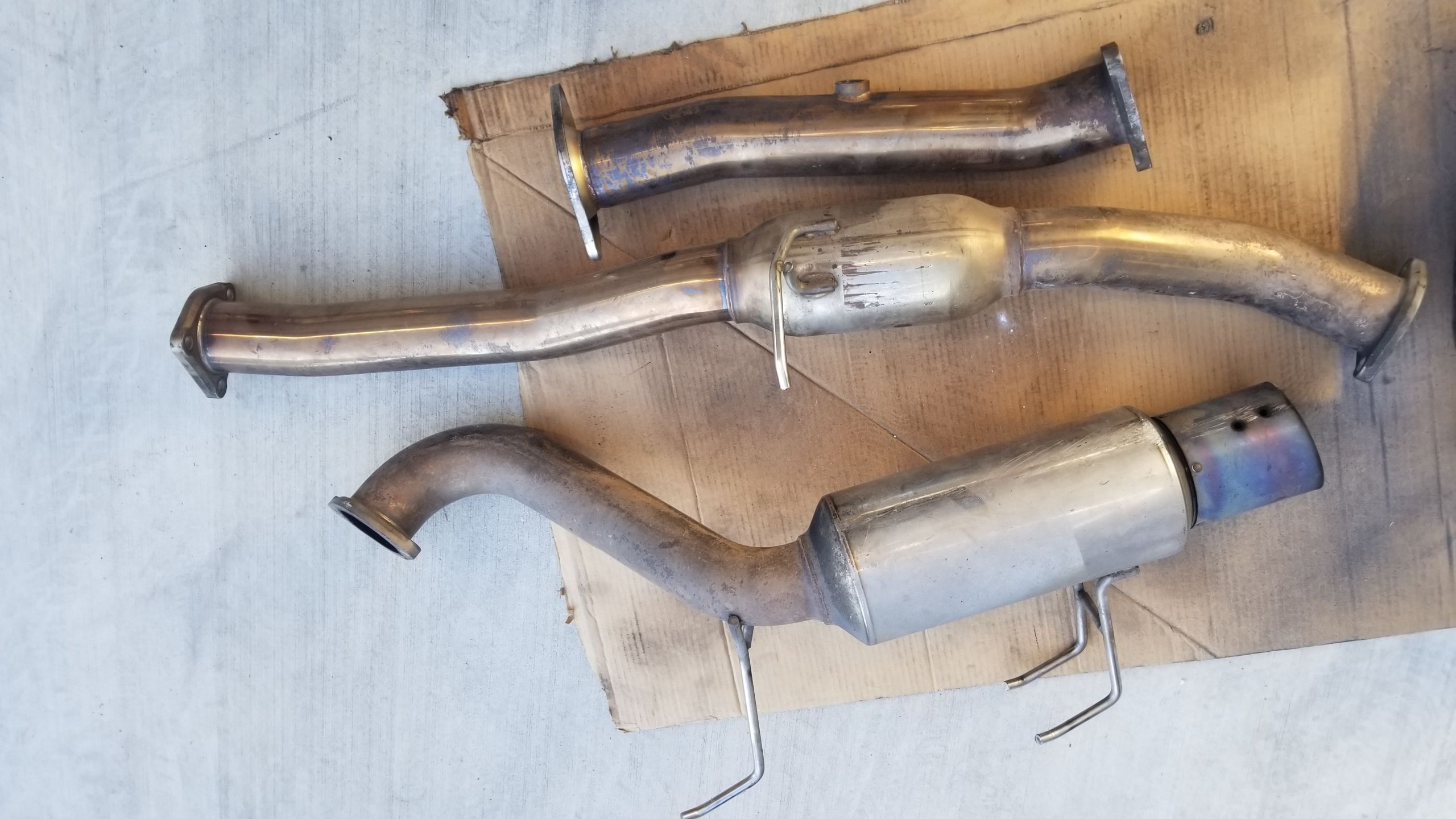 Honda s2000 invidia N1 single exhaust, test pipe and jvt header