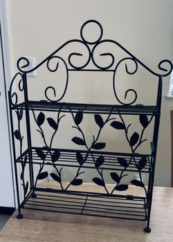 Wrought Iron Mini Bakers Rack