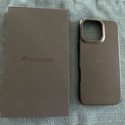 Bullstrap Black Leather Case iPhone 16 Pro Max
