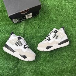 Jordan 4 Military Black Toddler Size 5c New BQ7670-111 Air Jordan Retro Baby TD