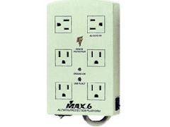 MAX.6 6-Outlet Surge Protector Power Strip