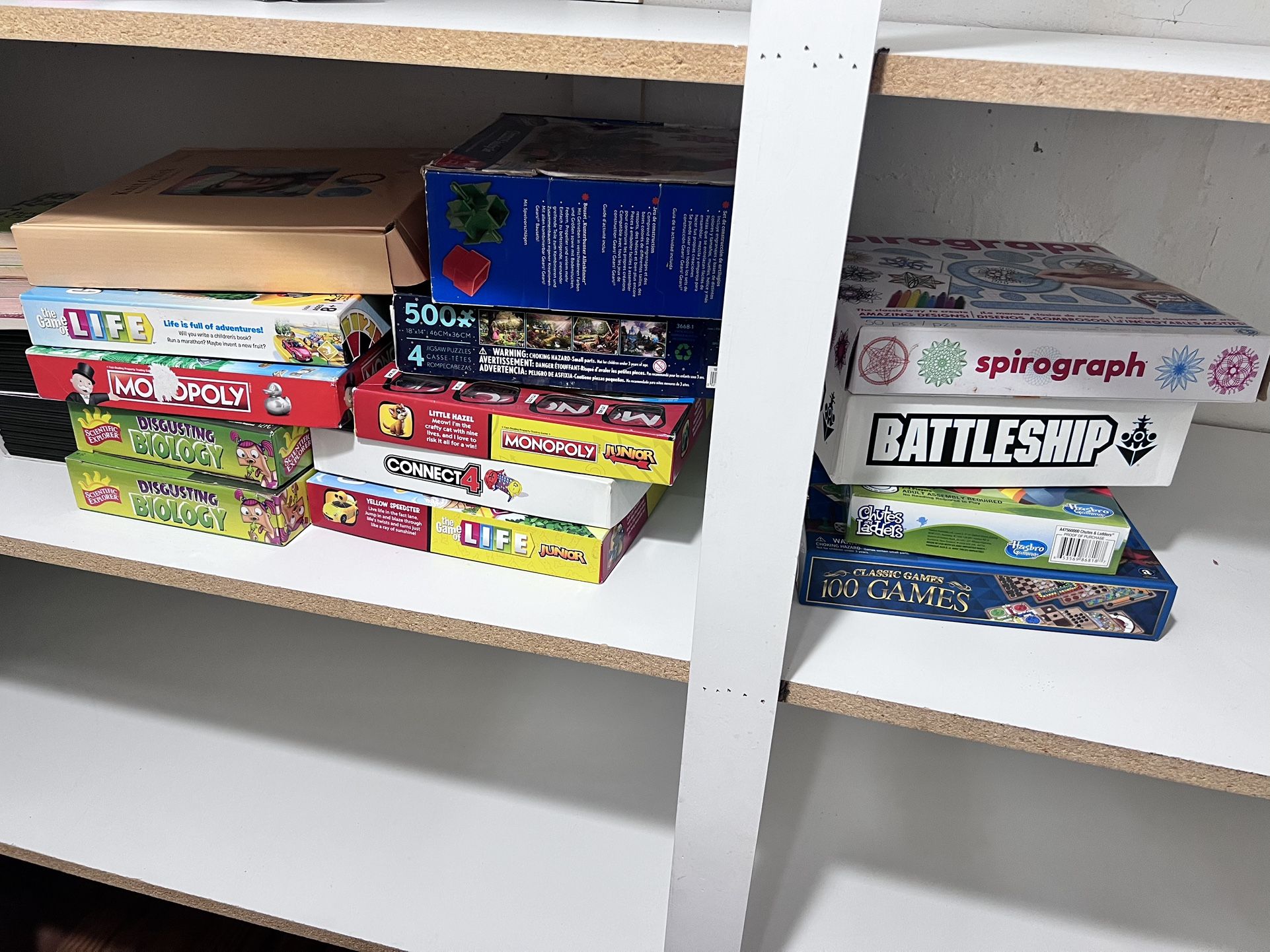 14 Items Life Connect 4 Monopoly Board Game Disney 500 Puzzles Disgusting Biology