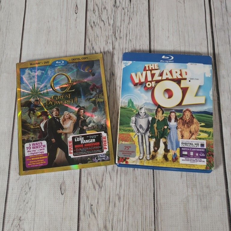 Wizard Of Oz Blu Ray Lot Of 2