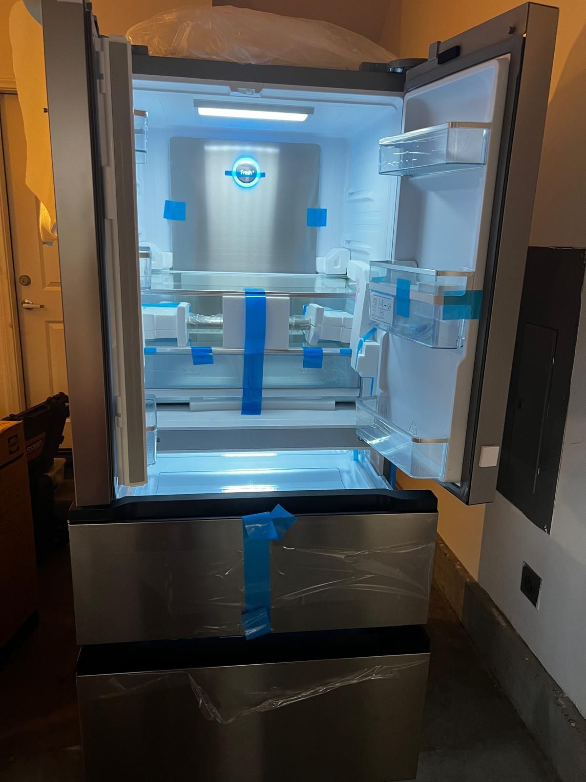 New French Door Refrigerator 4 Doors Stainless Steel Any Time Delivery 🚚 