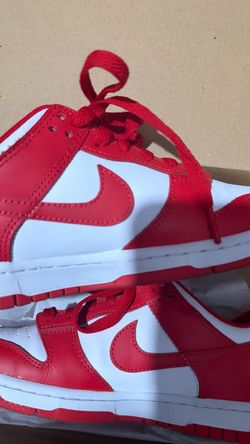 Nike Dunk Low (GS) white university red