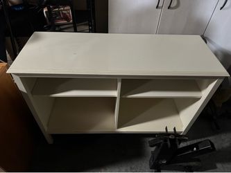 White tv stand
