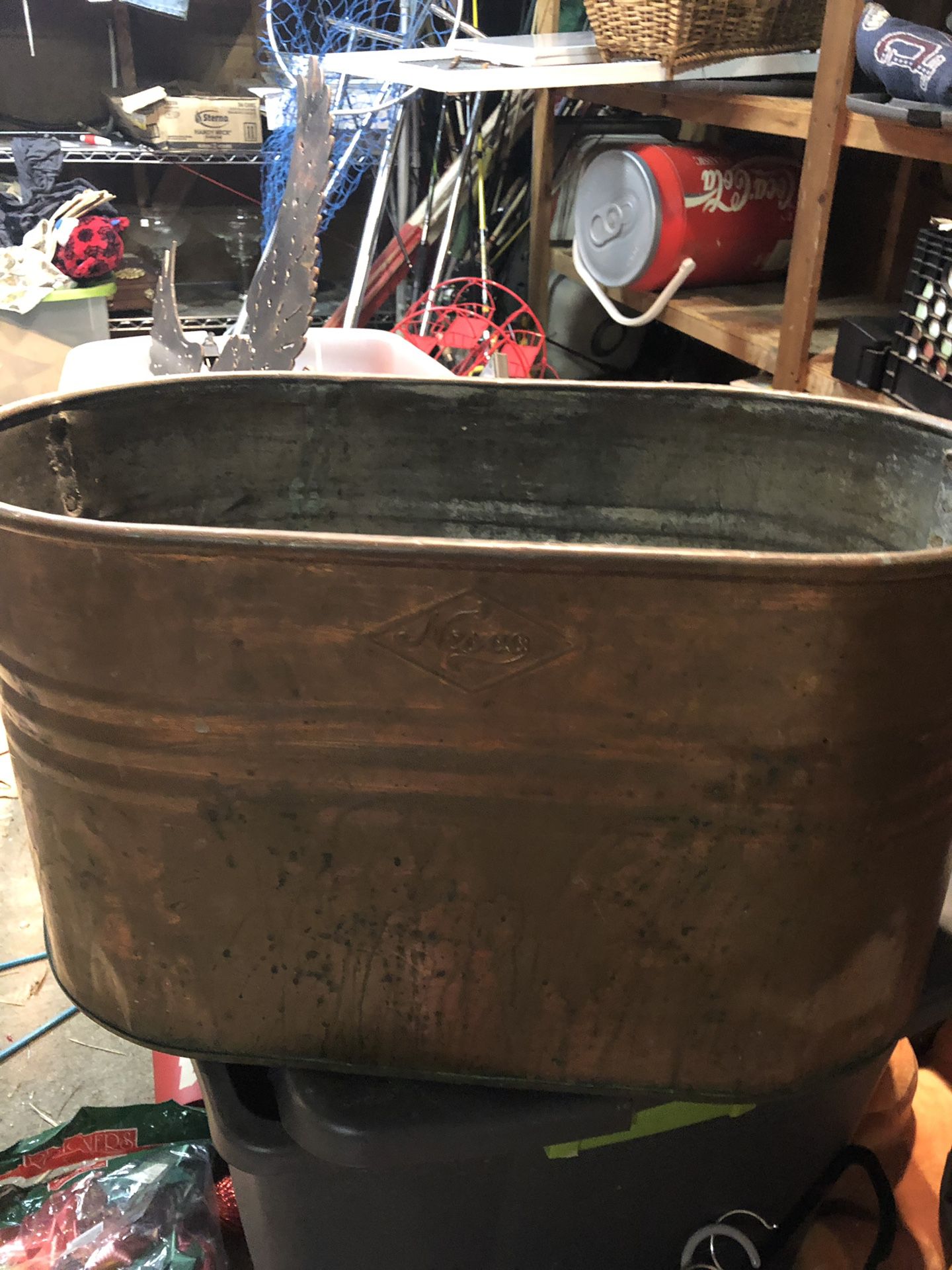 Antique large container. Great for plants 25.00