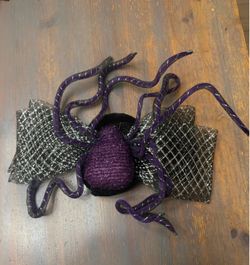 Halloween Sparkly Spider Bow fascinator