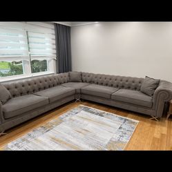 Grey Corner Sectional Couch