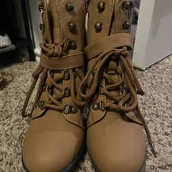 Brown Heeled Boots