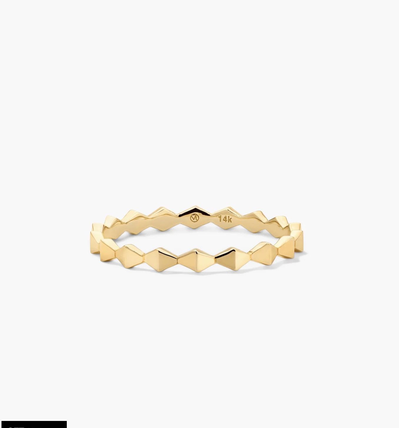 Mejuri Sculpture ring 14k Size 7