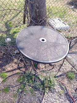 wrought iron patio