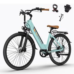 Movcan V80 Electric Bike, 1000W Motor 28MPH 26'' City Cruiser Ebike for Adults, 48V 13Ah Removable Battery Up to 70 Miles, 7-Speed Dual Disc Brake, Mo