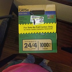 2 Boxes CAT5e 1000ft 24/4 Riser Cable Southwire